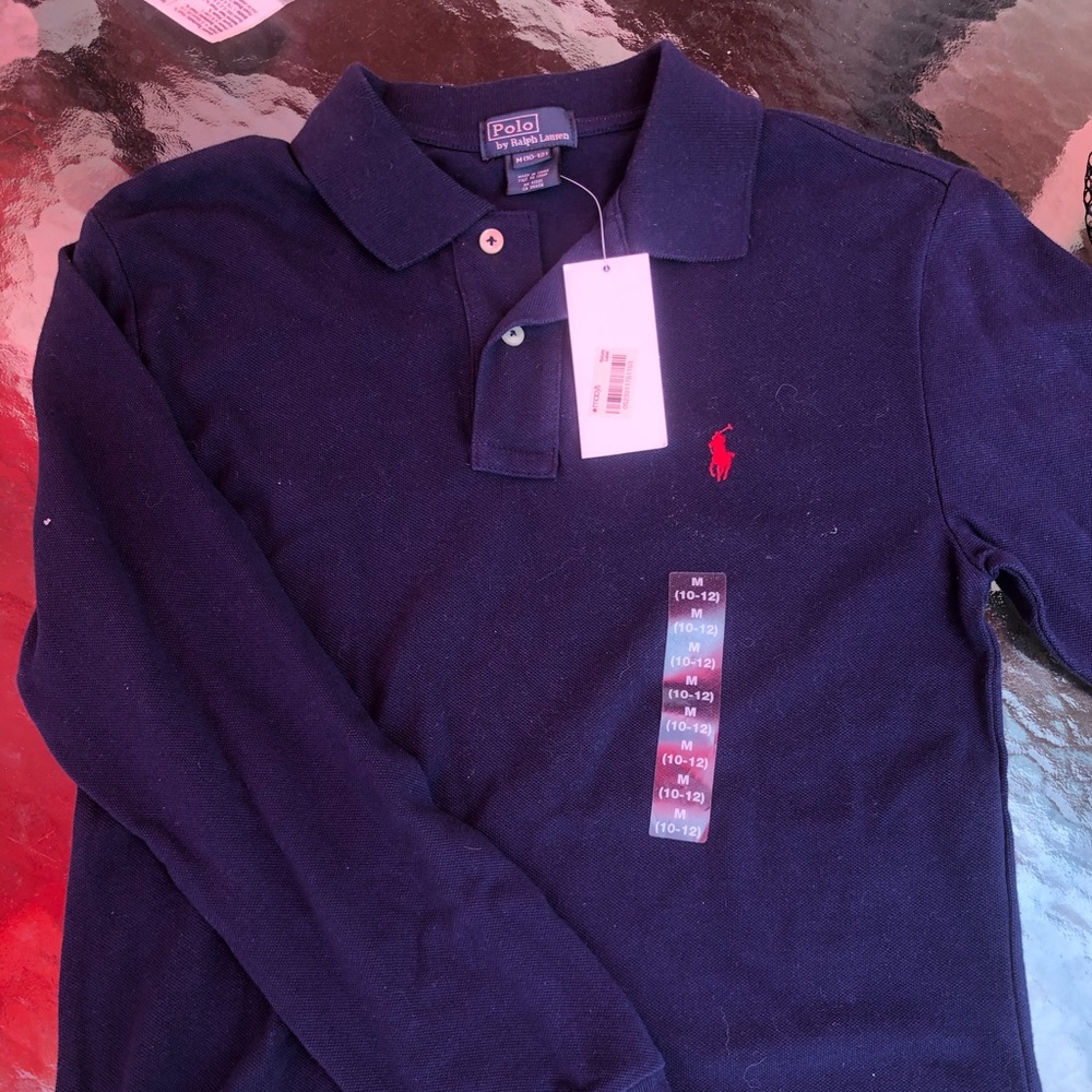 boys polo NEVER WORN long sleeve